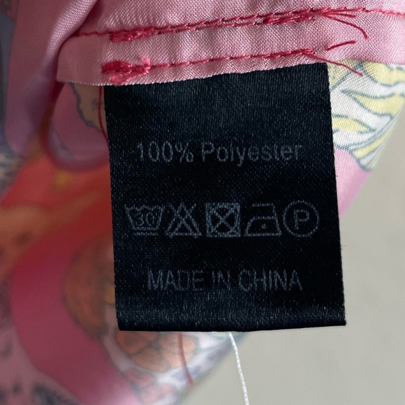 Karen Mabon Satin Dog Print Pajama Top Size Small - Picture 5 of 6